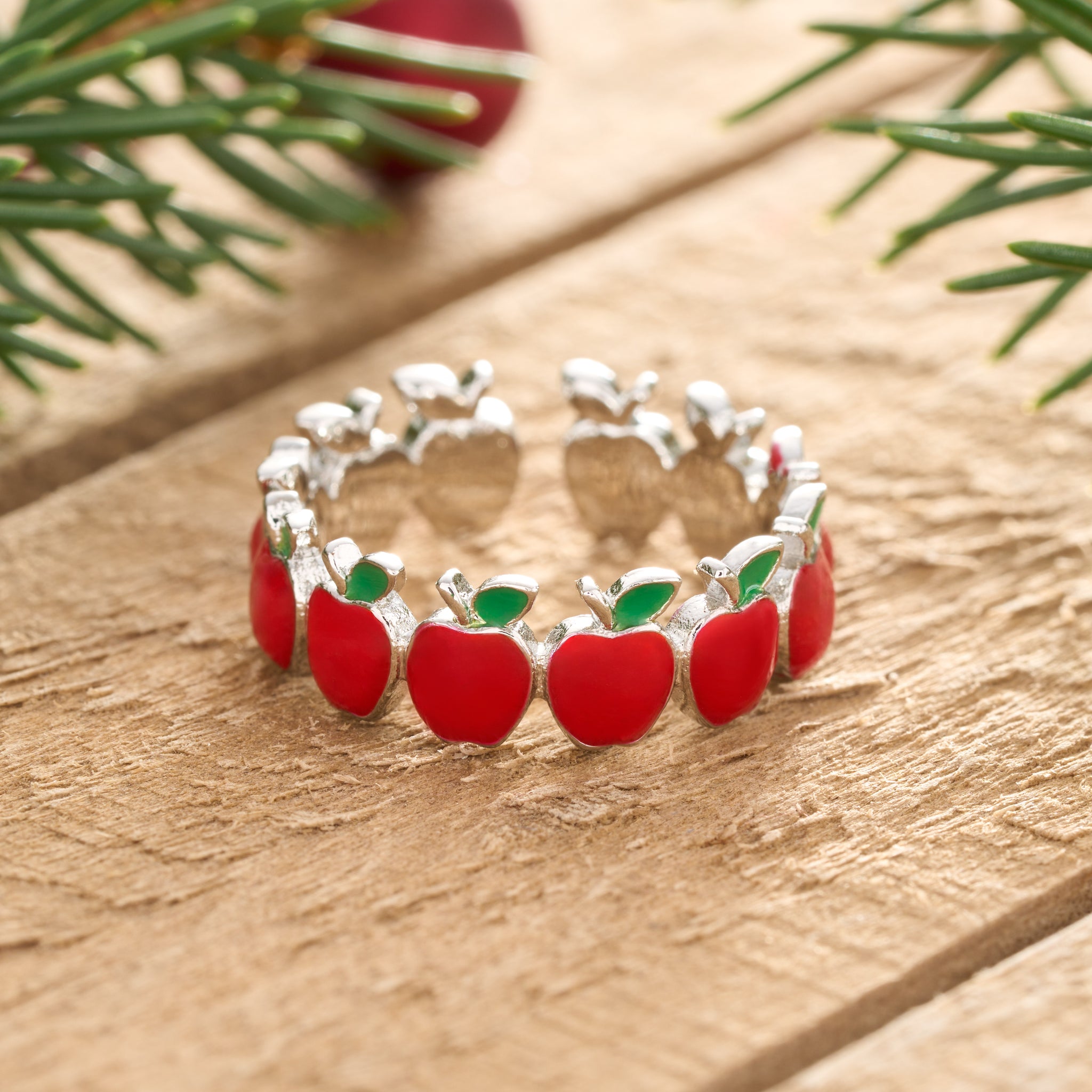 Red Enamel Apple Ring Gold Statement Fashion Jewelry - China Fashion Jewelry  and Fashion Ring price | Made-in-China.com